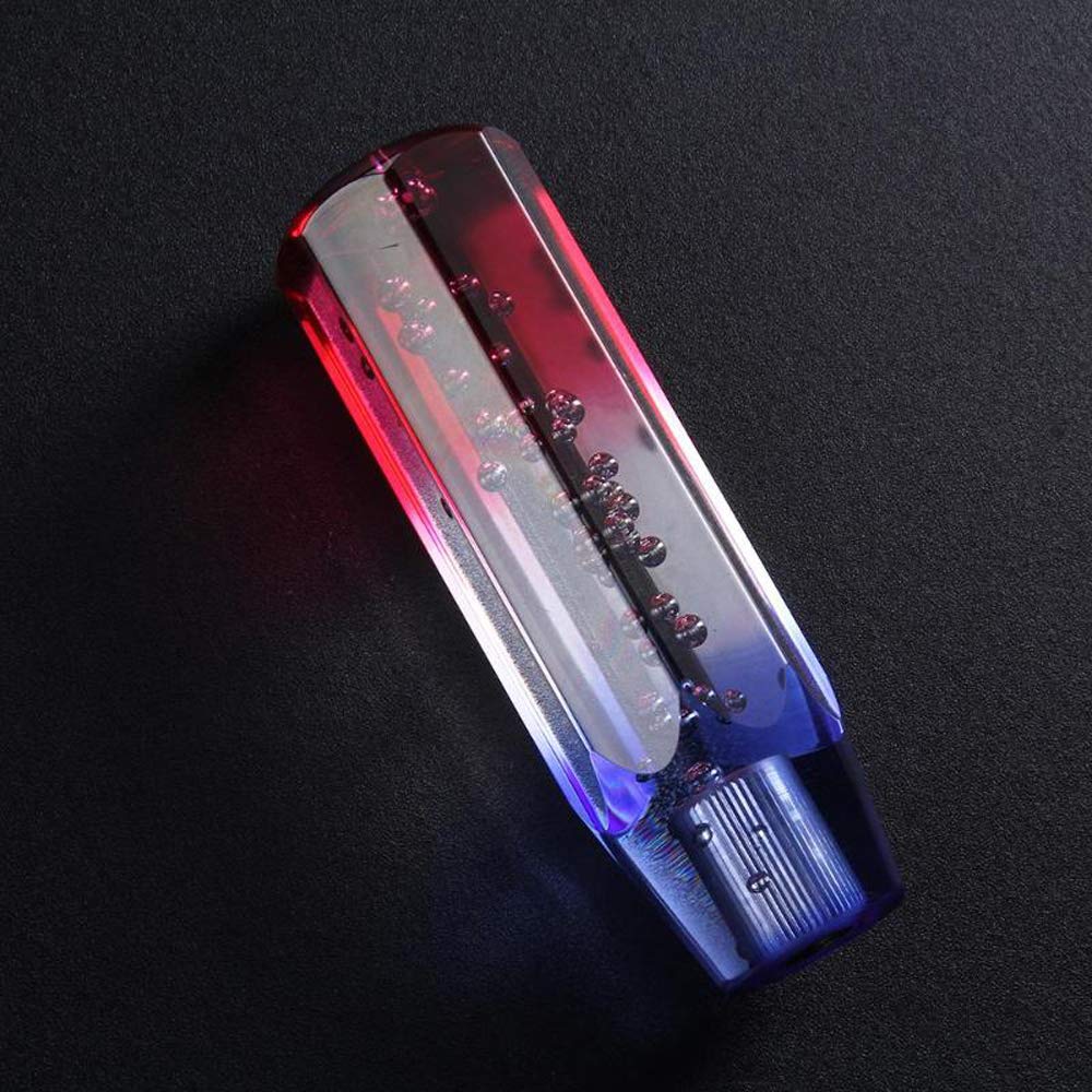 HANSWD Universal Crystal Shift Knob with Foam Insert, Octagonal, 5.9 Inches (150 Mm), Bubble