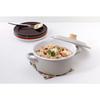 Fuji Enamel Cotton Plus Casserole, 20cm, Greige, CTP-20W.GG