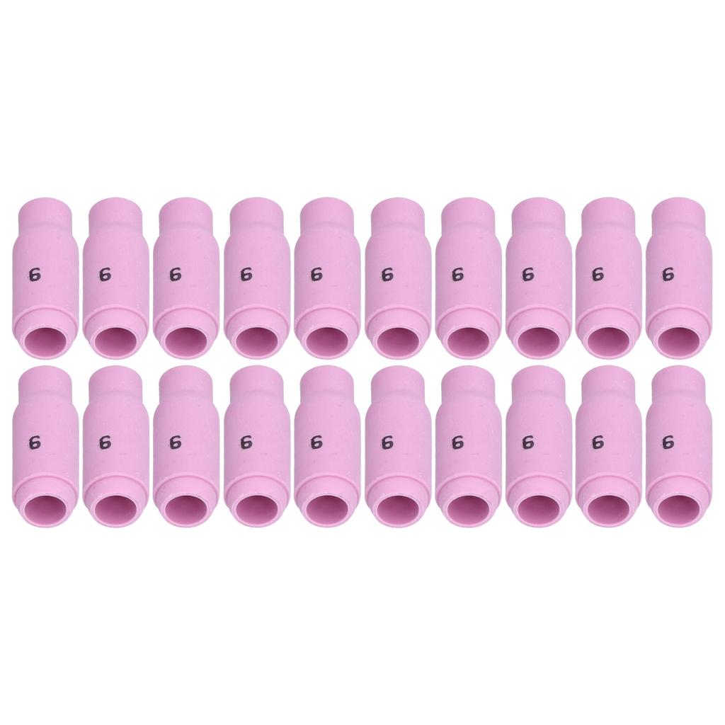 20pcs 10N48 6# TIG Gas Lens Alumina Tig Alumina Nozzle Ceramic Cup Fit for GTAW Welder Accessories