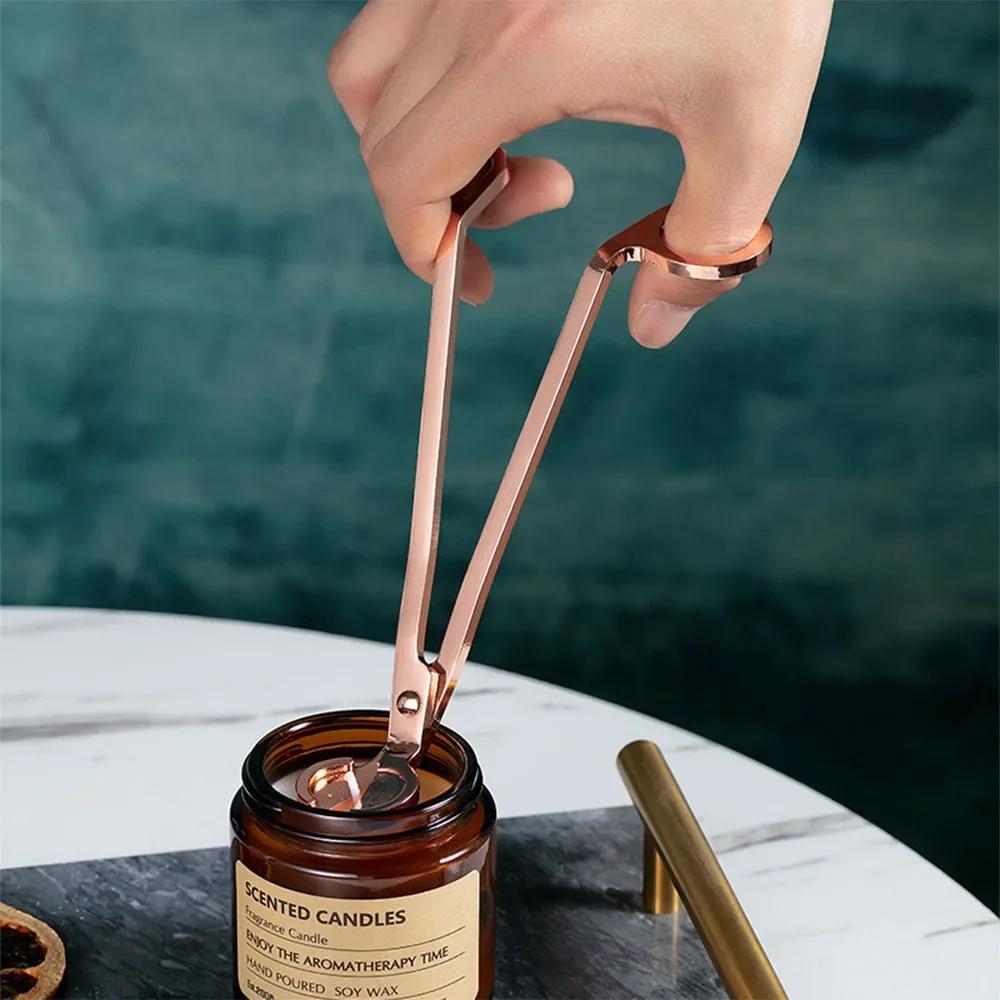 3 in1 Wick Trimmer Snuffer Differ Stainless Steel Candle Accessories Kit with Gift Box Candle Care Set DIY Candle Lover Supplies