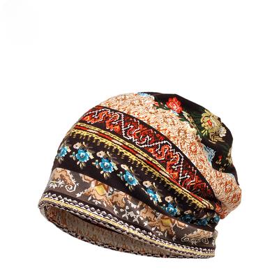 Frühling und Sommer dünnes Material Stretch-Baumwolle Druckmuster Outdoor Radfahren Shopping vielseitige Schal Kopfbedeckung