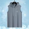 Gilet con Cappuccio Senza Maniche Uomo Rinfrescante Rapido, Manica Corta, Traspirante, Asciugatura Rapida, Assorbe il Sudore, alla Moda, Taglie Forti, Casual, Versatile per l'Estate