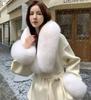 Natural Real Fox Fur Collar Cuff Set Winter Women Warm Scarf Genuine Fur Trimming For Parka Coat Hood Luxury Fluffy Decor Shawl