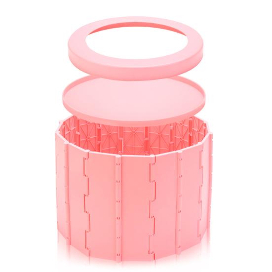 Car Portable Folding Commode Toilet Seat Porta Potty for Hiking Camping Long