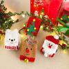 Women's Coral Fleece Christmas Stockings for Autumn and Winter with Fleece and Thickening, Winter Cartoon Decorations, Little Deer Christmas Stockings
