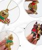 16pcs Gingerbread Man Ornaments, Hanging Christmas Tree Decorations, PVC Material, Festive Holiday Decor for Home & Party