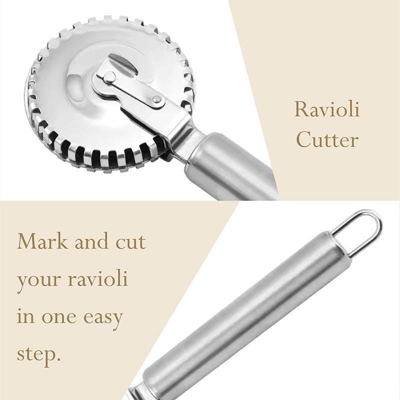 Stainless Dumpling Embossing Side-Embossed Biscuit Mold Hand-Cutting Machine For Baking Pastry Decoration Rolling Wheel Tools