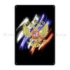 Russia Flag Paint Grunge Design Metal Sign Custom Plaques Iron  Club Mural Tin Sign Poster