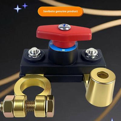Car Battery Disconnect Isolator Cut Off Switch 12V 24V Universal Battery Terminal Anti-Leakage Switch Battery Disconnect Switch