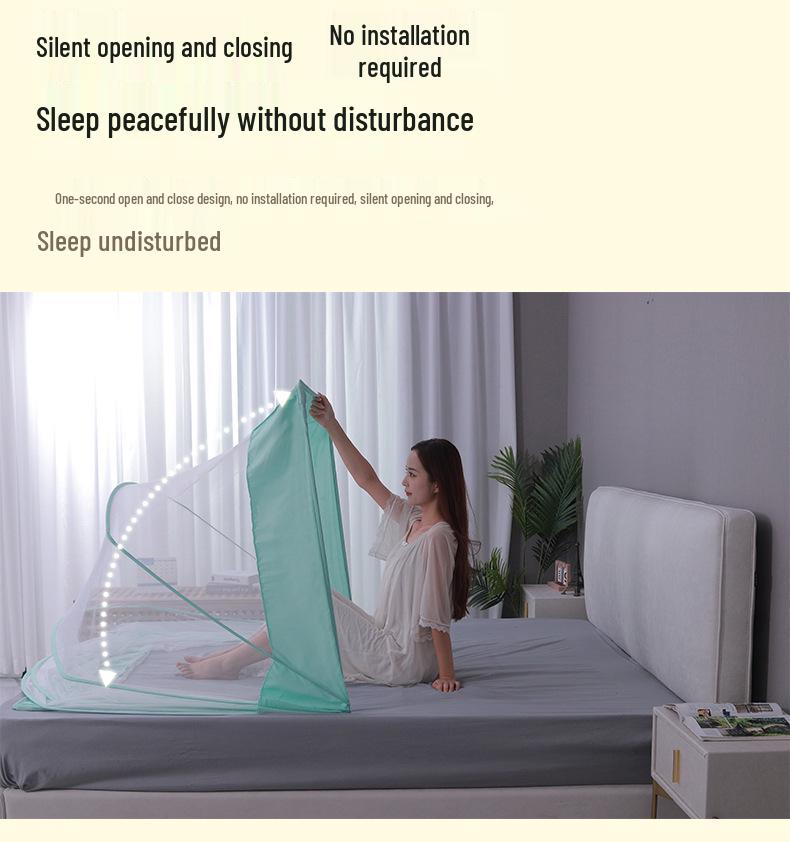 Foldable Mosquito Net for Dorms and Homes - Easy Install, Summer Yurt Style
