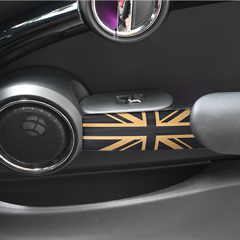 For MINI Cooper S JCW F56 F57 Trim Auto-Styling  Accessories The Black Flag Car Interior Door Handle Knob Cover Modified Parts