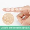 100pcs Transparent Soft Silicone Wall Protector Self-adhesive Door Handle Bumper Plug Non-slip Round Doors Stop Muffler Feet Pad