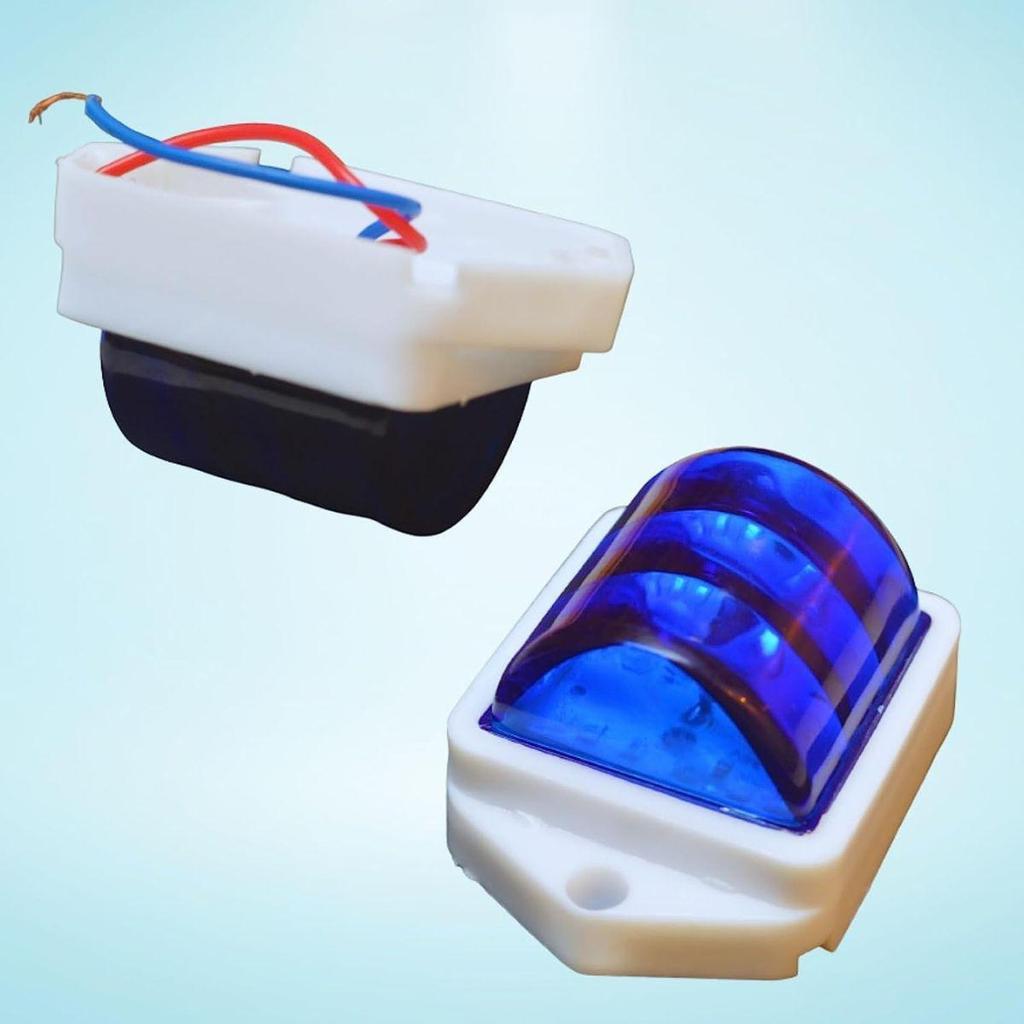 APSMOTIV 12V LED Clearance Lights Blue Color for Trucks Trailer RV Universal Fitment Outline Clearance Marker Light Set of 8 Pieces