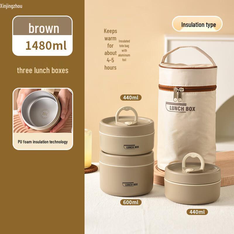 Portable Insulated Lunch Box Set