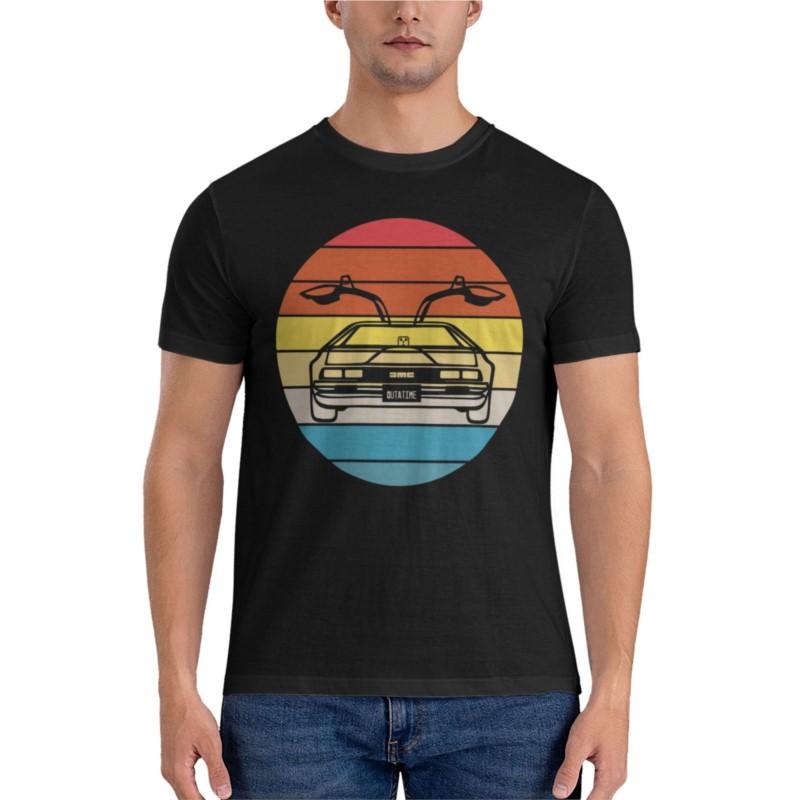 Das Delorean Sunset Classic T-Shirt fruit of the loom herren t-shirts jungen weiße t-shirts