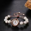 Women's Cute Pearl Bracelet Watch: Adjustable Length, Stylish, Waterproof Quartz Watch, Fashion Watch - Perfect Gift for Birthdays, Anniversaries,