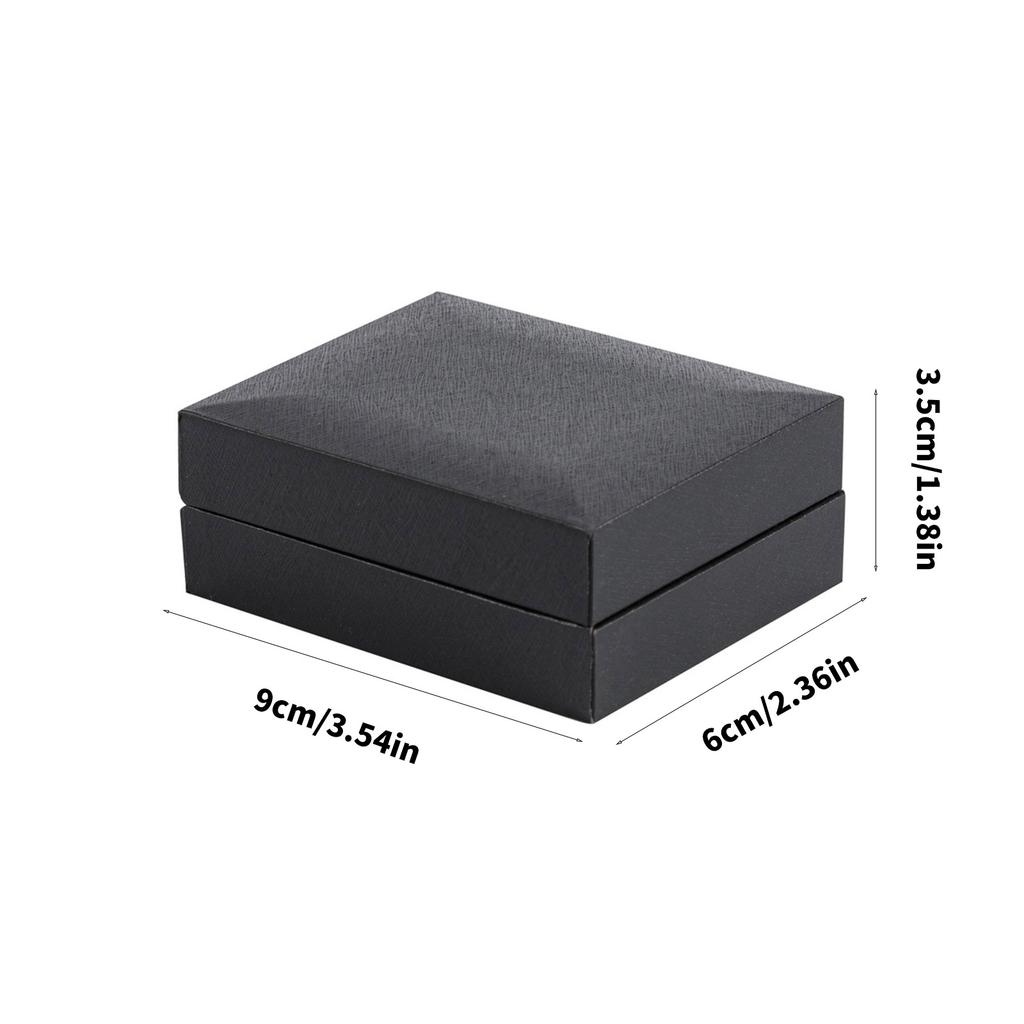 Elegant Cufflink Storage Box With Soft Faux Leather And Compartments For Travel and Gifts Men's Accessories