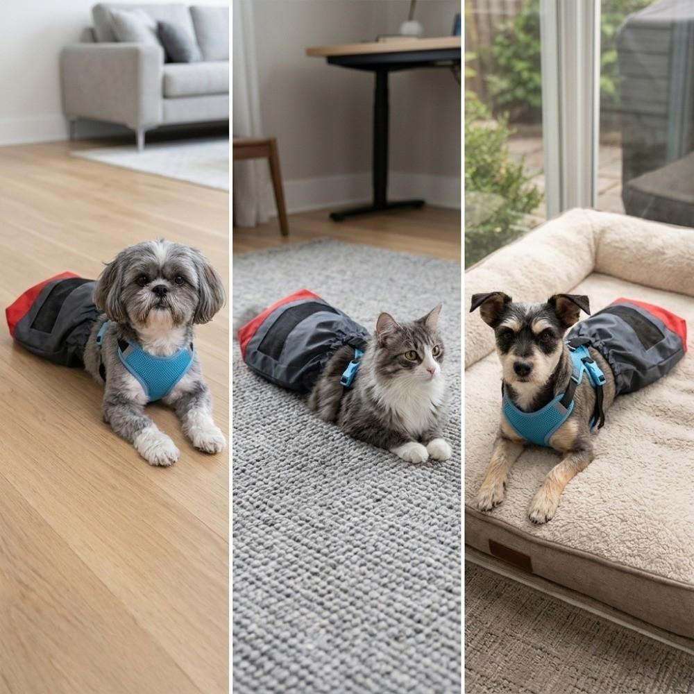 Soft Lining Pet Sling Bag Adjustable Size Paralyzed Pet Bag Rear Leg Support Bag Pet Mobility Aid