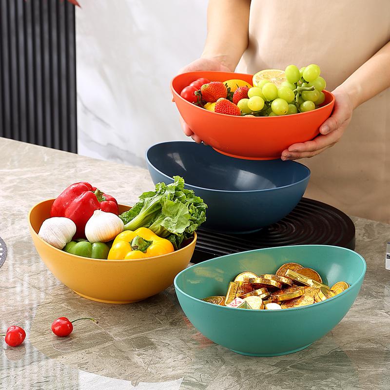 Yuanbao Bowl Vegetable And Fruit Bowl Household Living Room Dried Fruit Plate High-End Snack Plate Delicate Candy Plate