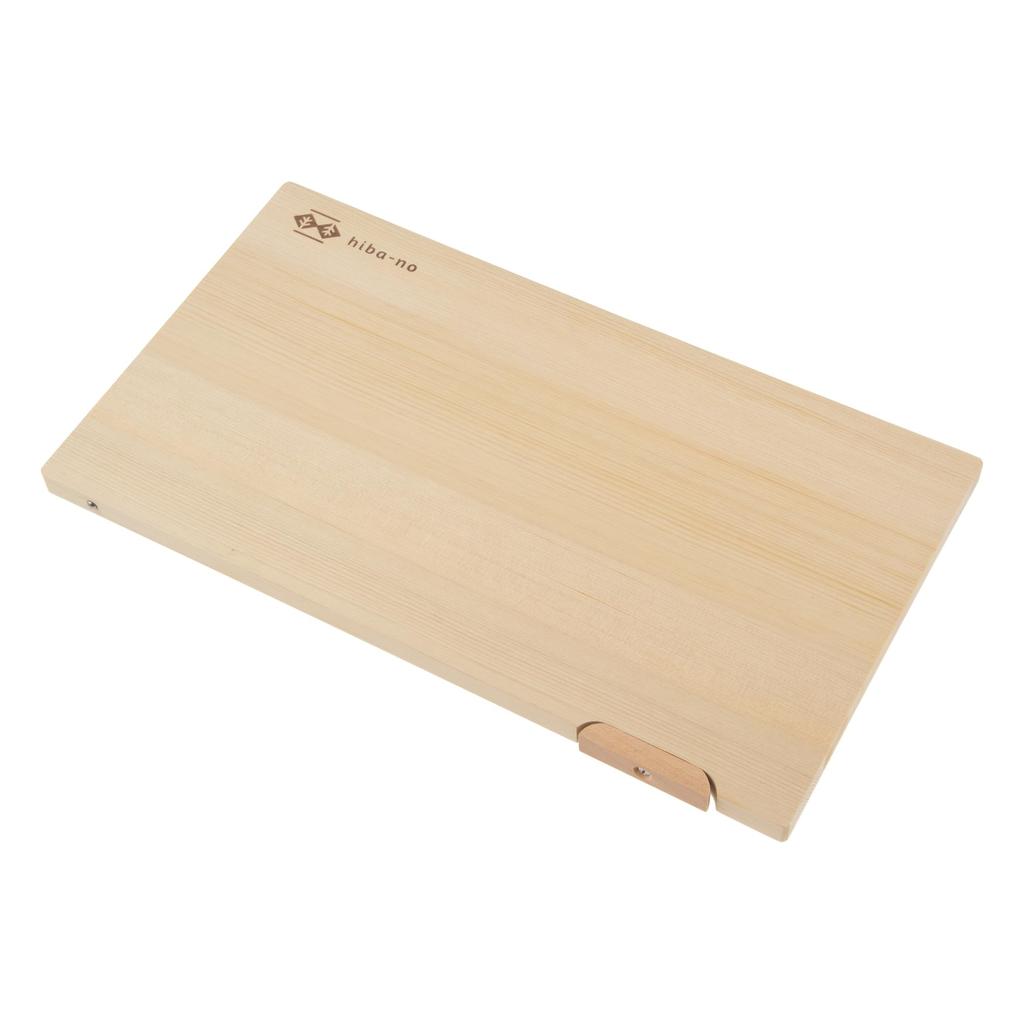 Umezawa Woodcraft Co., Ltd. Aomori Hiba Cutting Board with Stand, 40 x 22 x 1.5 cm