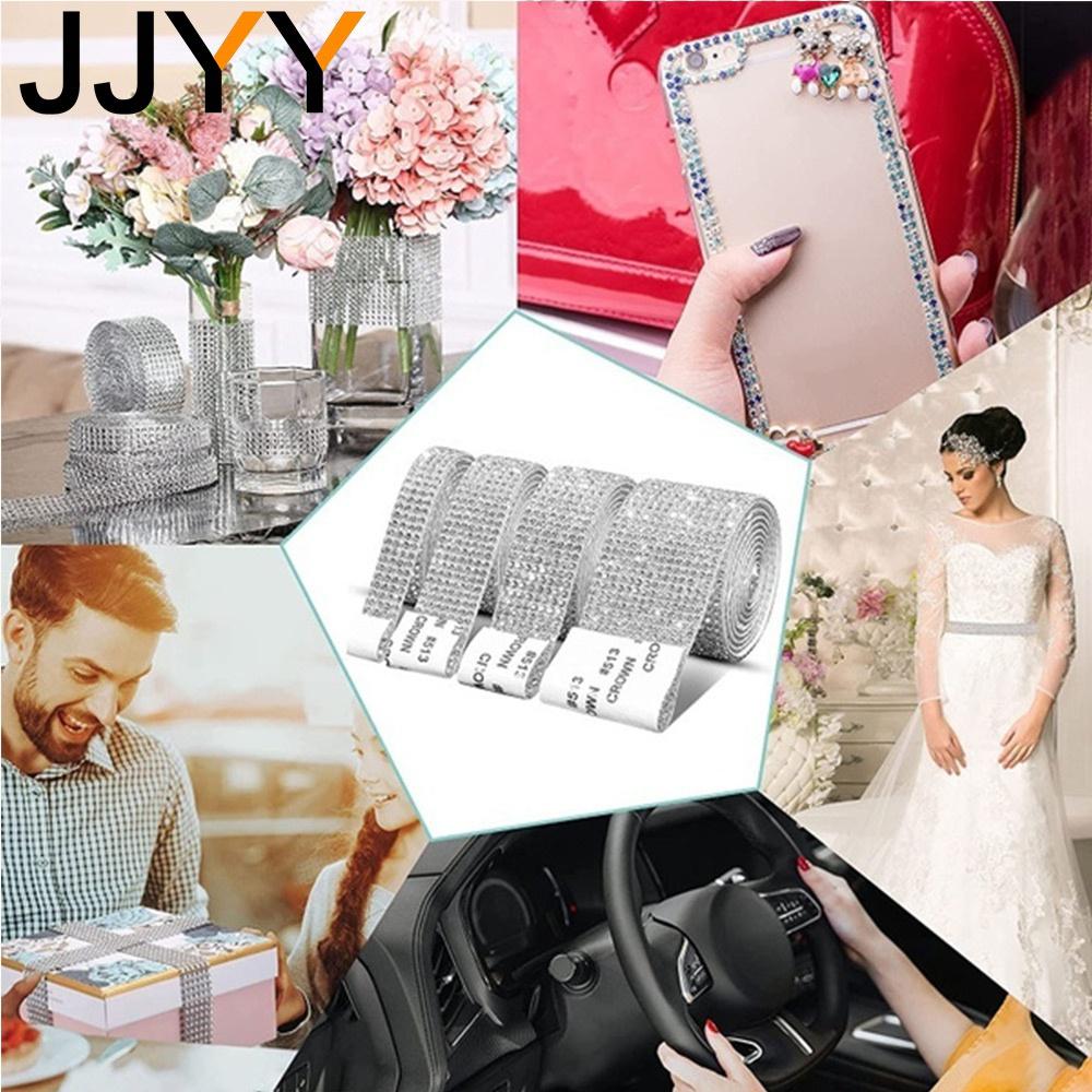 1 Roll Shining Rhinestone Sticker Self Adhesive Diamond Sticker DIY Decorative Stickers 4 8 10 14 Rows for Crafts Scrapbooking