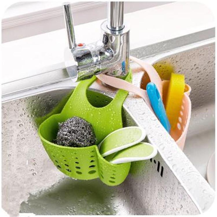 

Защелкните смеситель жилья колыбель кухня полки стойку кухни губка держатель корзина хранения