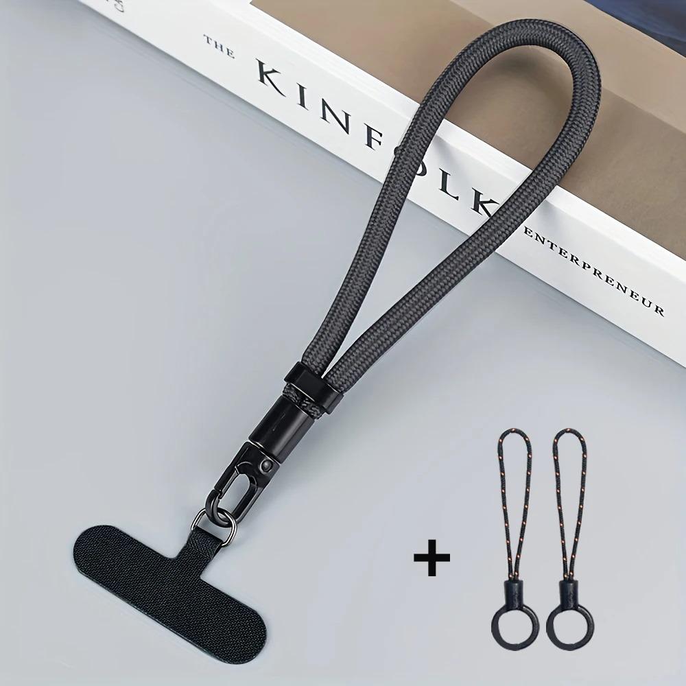 Universal Adjustable Self-Locking Anti-Loss Lanyard Short Wrist Strap for iPhone Samsung Durable Mobile Phone Strap