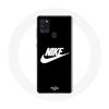Case - Maniacase - Galaxy A21S - Nike Logo - Flexible - Black and White