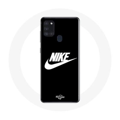 Coque - Maniacase - Galaxy A21S - Nike Logo - Souple - Noir Et Blanc