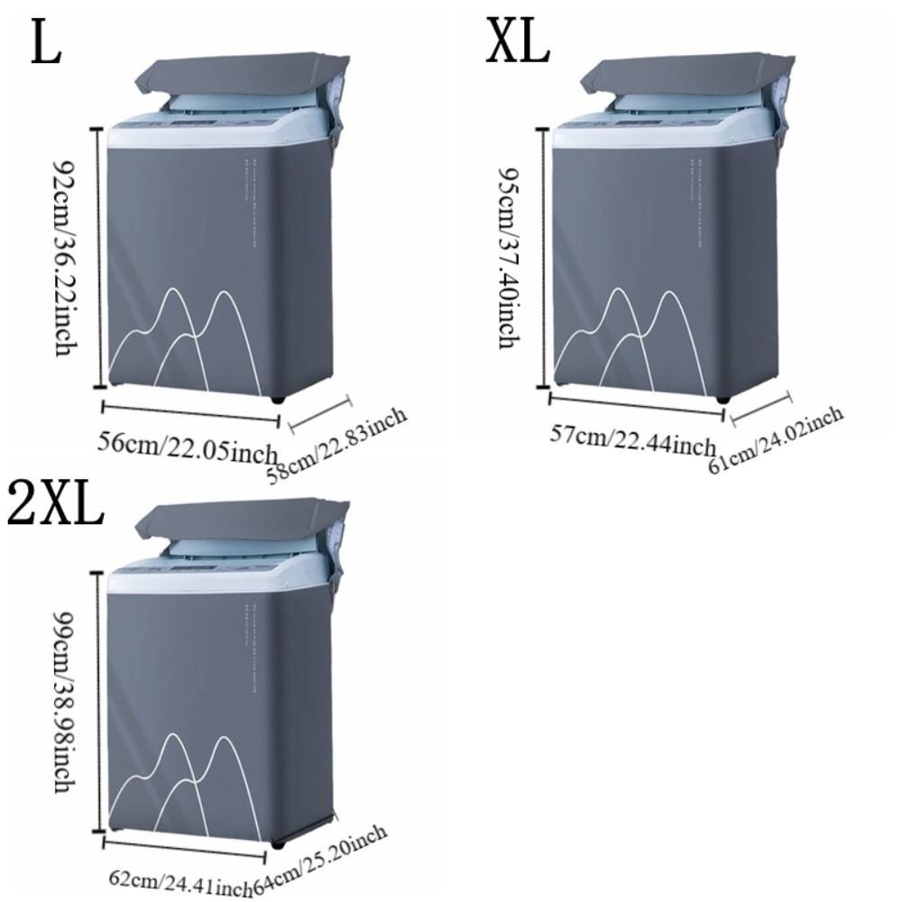 Waterproof Washing Machine Cover Dust Proof Dust Cover Durable Protective Cover  Balcony
