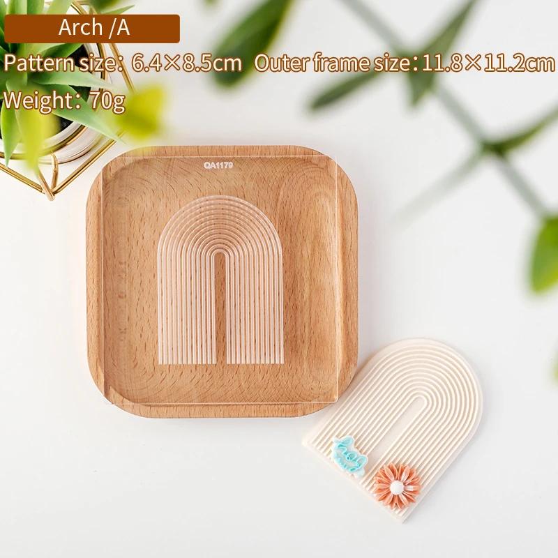 Boho Arch Rainbow Cookie Cutter Mold Bohemian Arched Cake Decorating Tool Birthday Wedding Baby Shower Biscuit Stamp for Baking