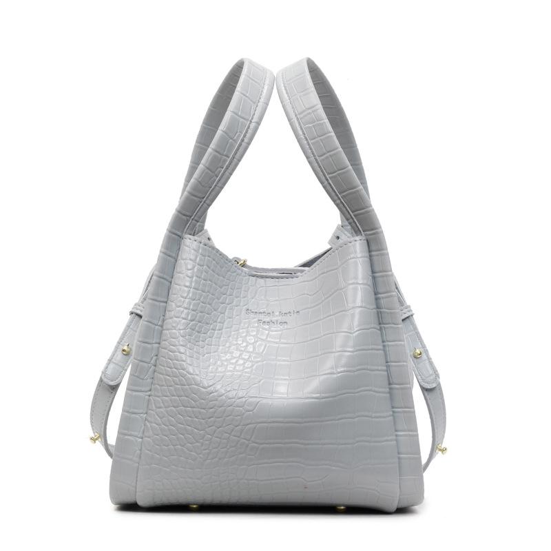 Retro Vegetable Basket Hand Bag Women's New Texture Portable Bucket Bag Simple Shoulder Messenger Bag