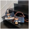 IELGY Ladies Messenger Bag Denim Fashionable All-Match Can Be Carried In Hand