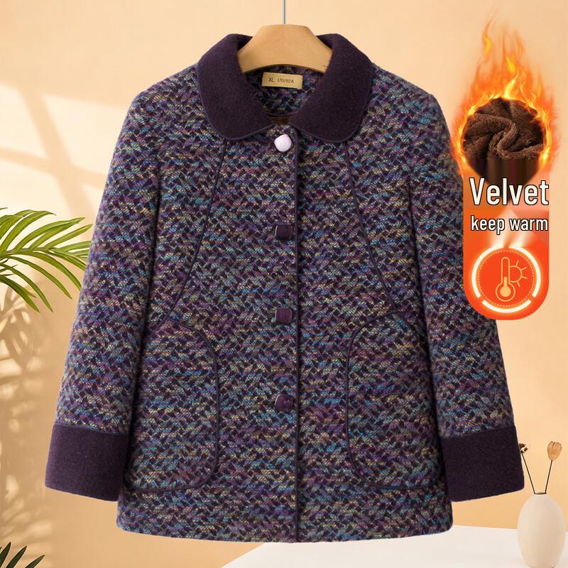 Women's Fleece-Lined Winter Casual Jacket for Seniors