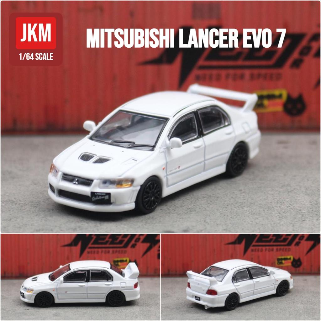 1/64 Mitsubishi Lancer Evolution EVO Familie JDM Initial D Spielzeugauto Modell JKM 1:64 Kostenlose Räder Druckguss Metalllegierung Sammlung Geschenk