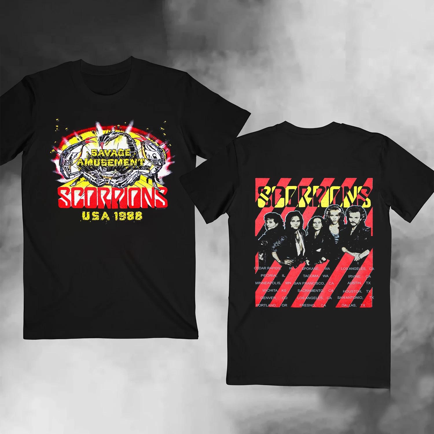 1988 Scorpions Savage Amusement Usa Tour T-Shirt 4XL