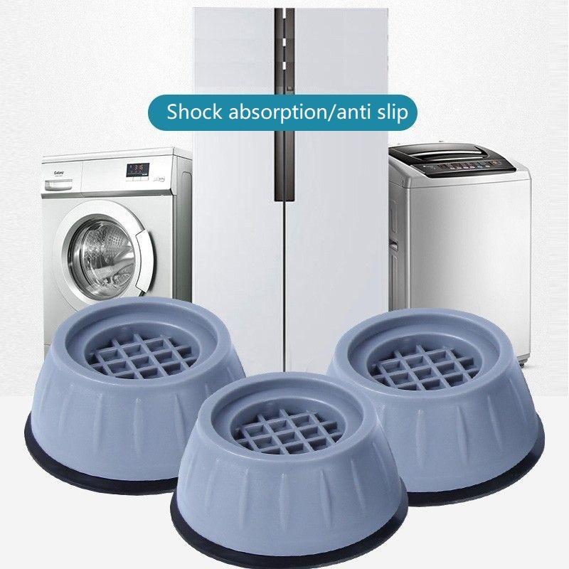 4 Pcs of Shockproof Washing Machine Pads - Anti-slip, Shock-absorbing and Noise-reducing Pads for Washing Machine and Dryer Sup