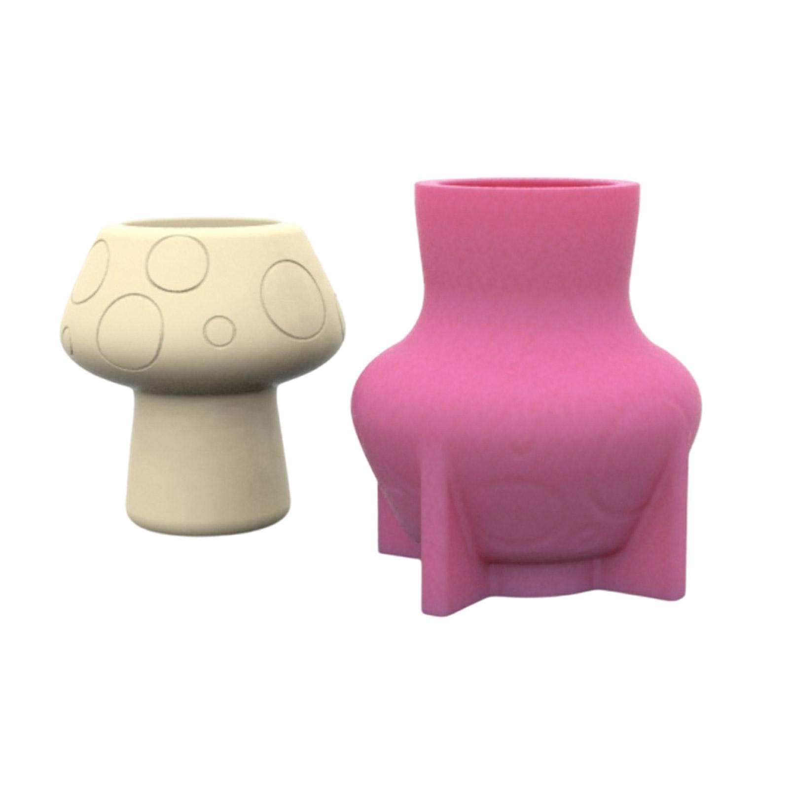 

Креативное кашпо в форме гриба, прочная силиконовая форма, многоразовое, художественная цементная отливка, товары для рукоделия для дома и сада T1