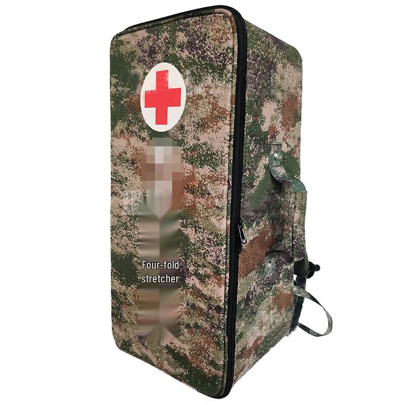 Portable Four-Fold Square Tube Emergency Stretcher
