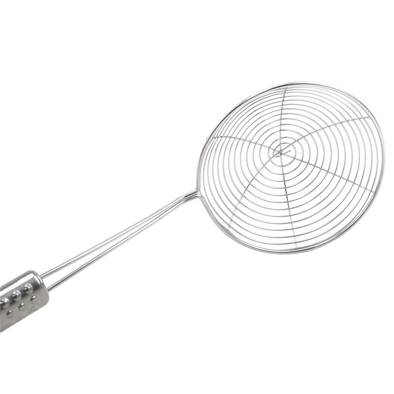 Oțel inoxidabil Skimmer Solid Spider Strainer Ladle Ustensile de bucătărie din oțel inoxidabil Instrument French Fries Pest Friing Ustensile