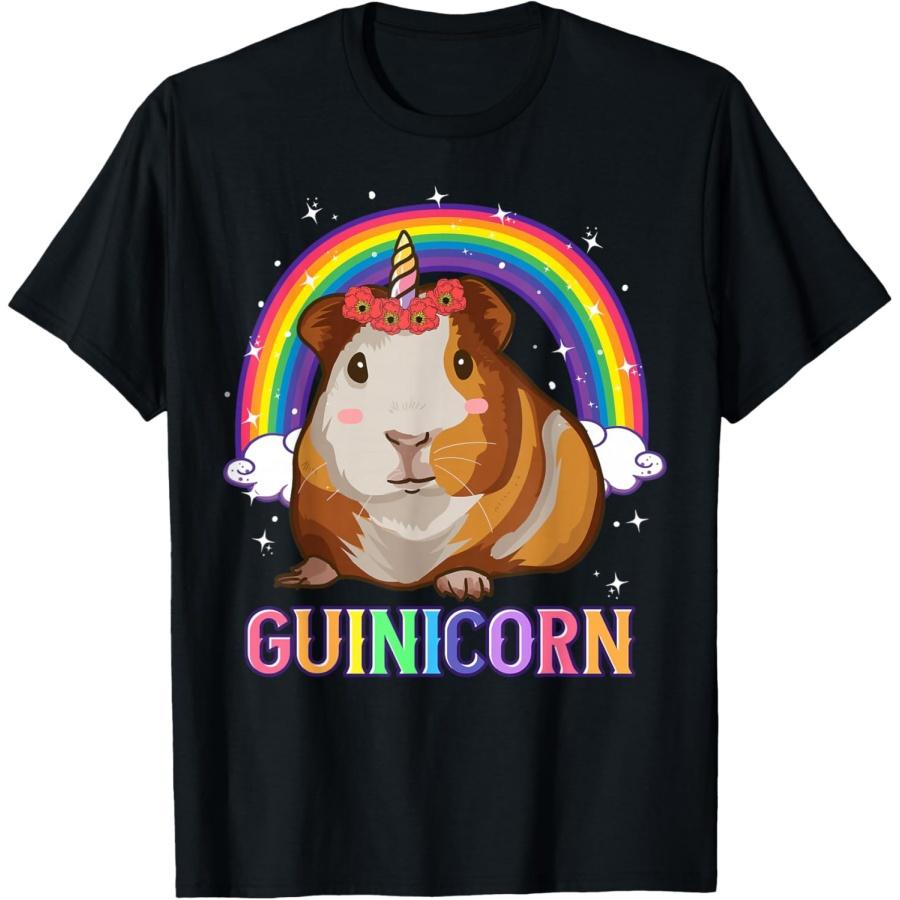 

Guinea Pig Shirts For Girls Guinea Pig Unicorn Guinicorn T-Shirt XXXXXL чорний