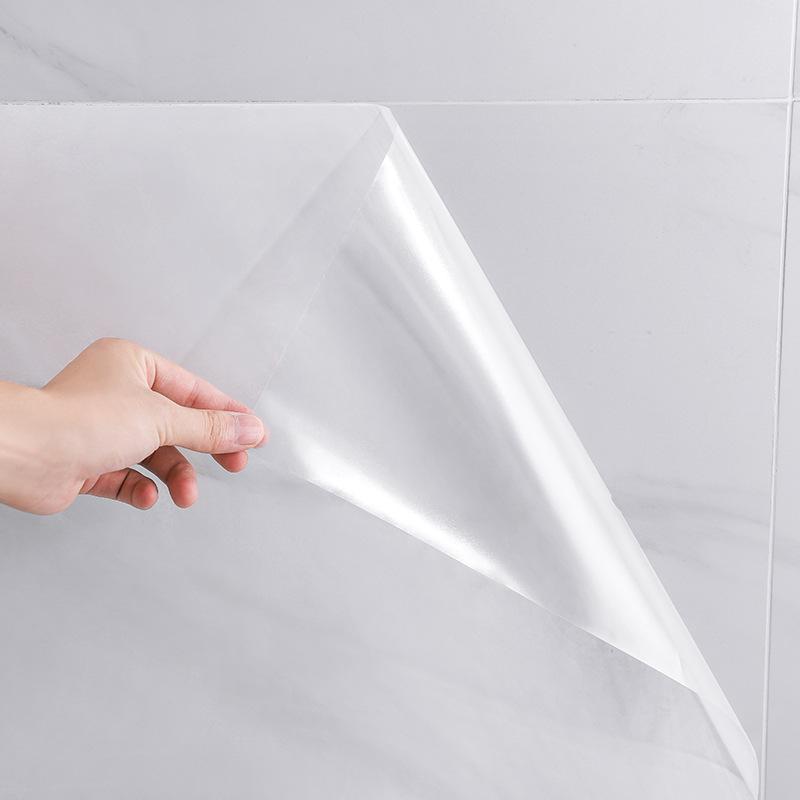 Oil-Proof Transparent Kitchen Sticker - High-Temperature Resistant, Waterproof, Self-Adhesive for Tile, Stove, Range Hood, and Cabinet.