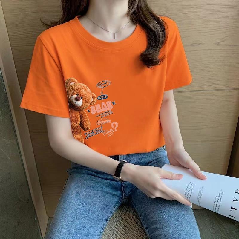 Women's top short sleeved T-shirt women's summer new white T-shirt women's