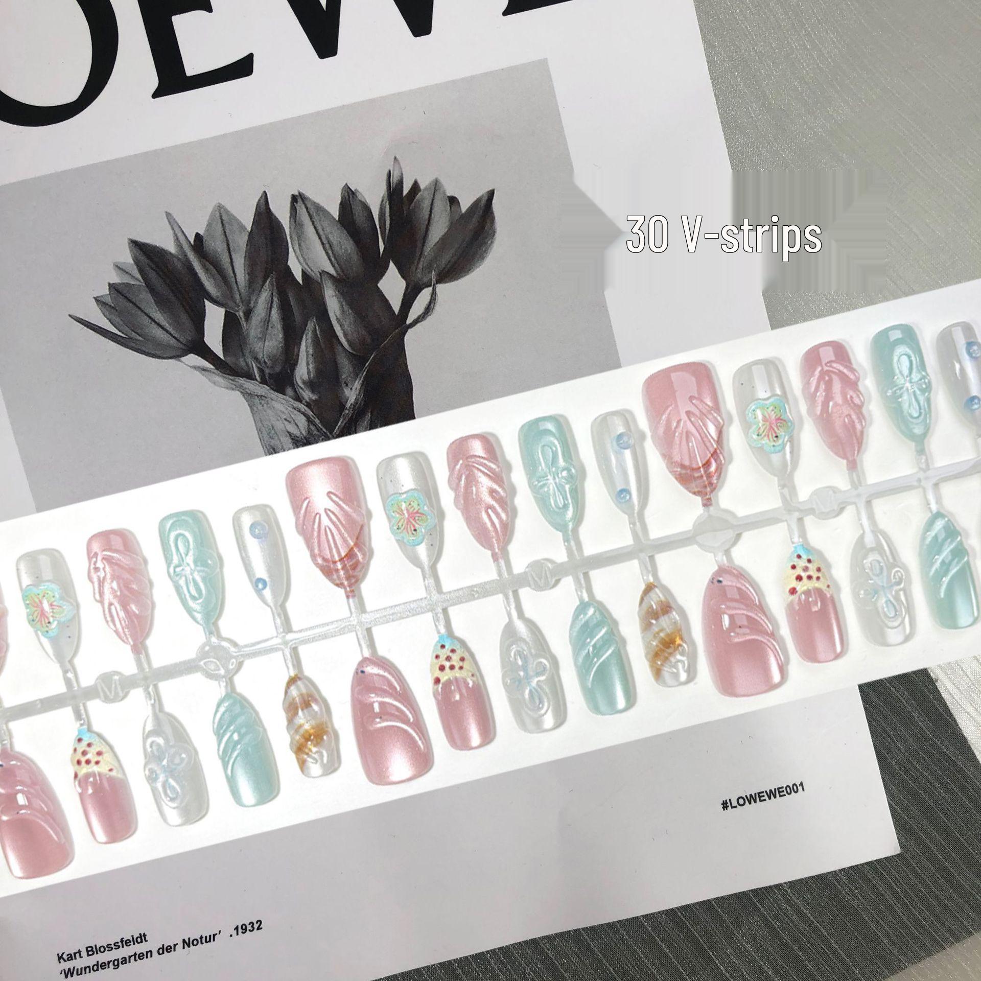 

Flowery Summer 3D Wearable Nail Art Patches - European & American Style YM808-M Colorful Dopamine [All M]