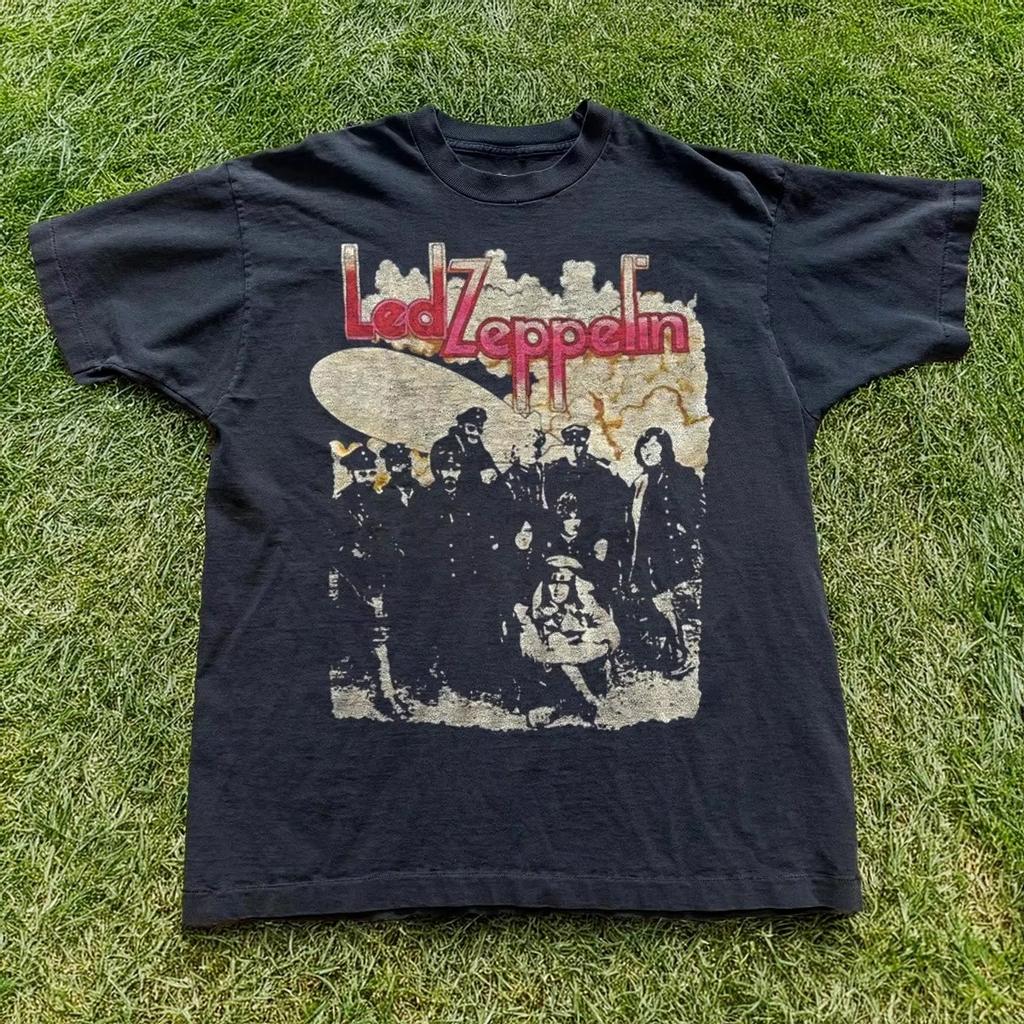 Vintage Led Zeppelin T-shirt Mannen Kinderen Vrouw Zomer Katoen Oversized Los Ademend Casual Dagelijkse Kleding Korte Mouw Tops