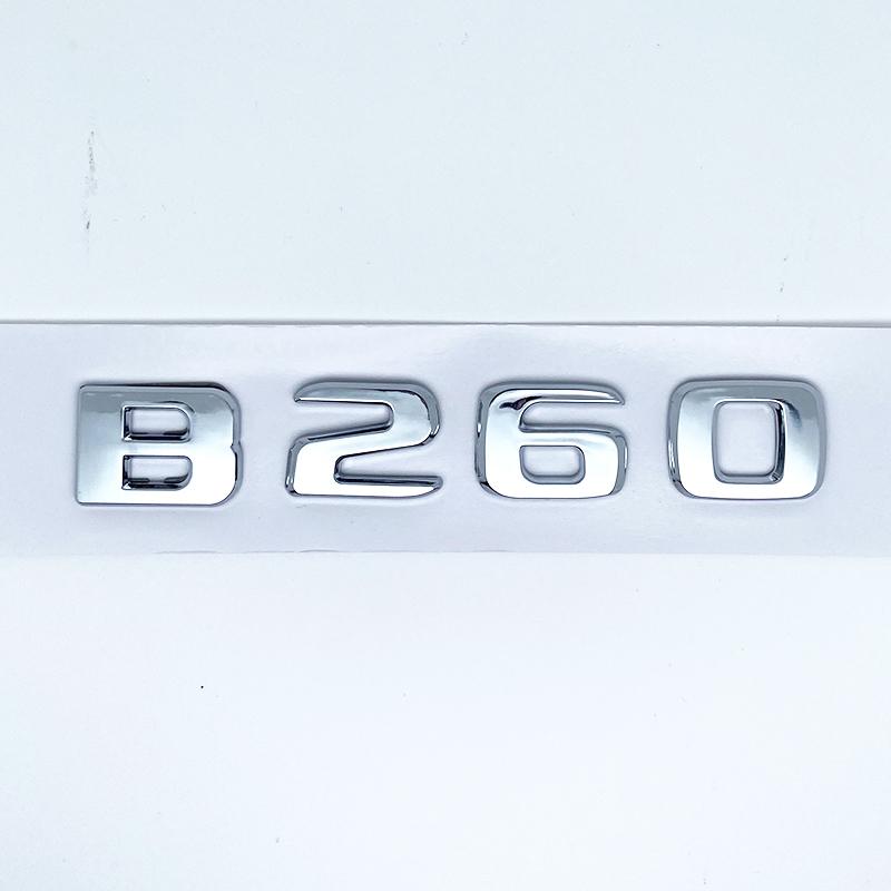3D Letters B180 B200 B220 B250 B260 B200d 4Matic ABS Emblem for Benz B W246 W247 W242 Car Trunk Rear Logo Sticker