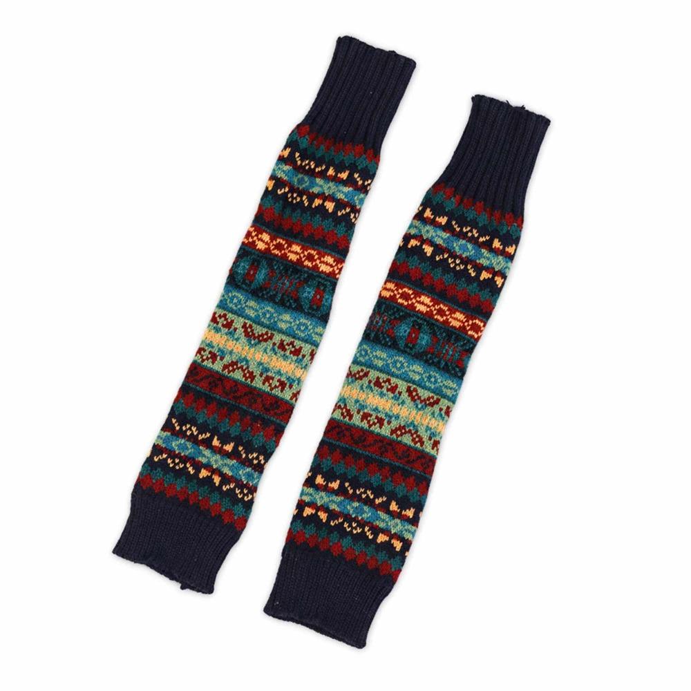 Thicken Bohemian Style Socks Lengthen Knitting Gloves New Calf Socks Versatile