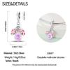 Original Copper Charms Luxury Pink-Winged Firefly Pendant Beads Fit Bracelet Diy Women Making Delicate Gift