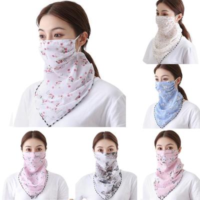 Women Sun Protection Print Scarf  Neck Scarf