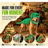 120cm/90cm Dinosaurierskelett Hundekostüm Lustiges Halloween Haustier Outfit Großes Tier Cosplay Kleidung für Hunde